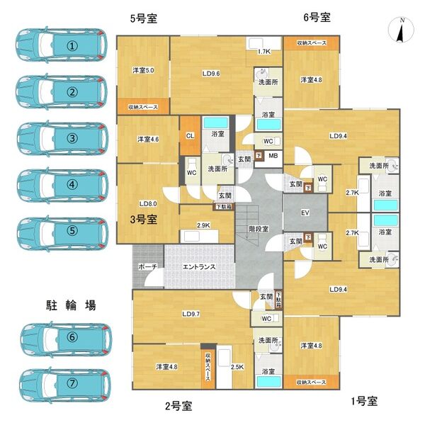 KING HOUSE KANJYODORI HIGASHI(キングハウス環状通東) 画像7
