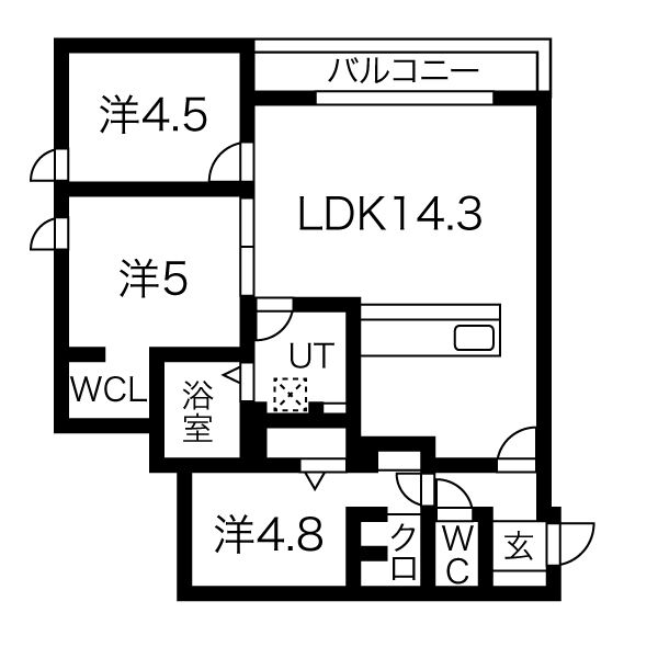サンスクリットレジデンス北大前 画像21