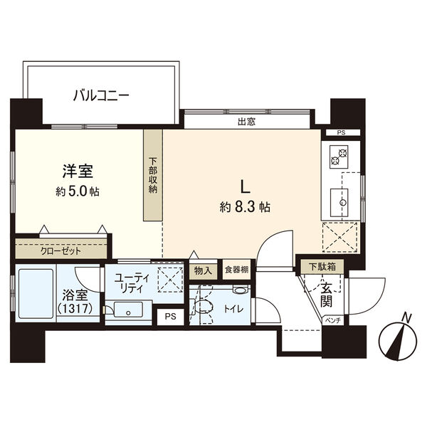 【分譲賃貸】ラ・クラッセ札幌デュアルコート 画像12