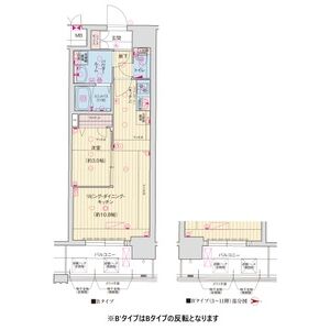 ソルテラスKYOTO西大路 瑠の間取り図