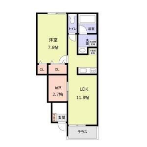 プレミアムスイート泉佐野の間取り図
