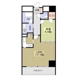 船場ミッドキューブの間取り図