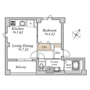 Plaisir trois土佐堀の間取り図