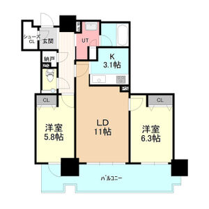 プレミストタワーズ札幌苗穂アクアゲート 2408号 画像14
