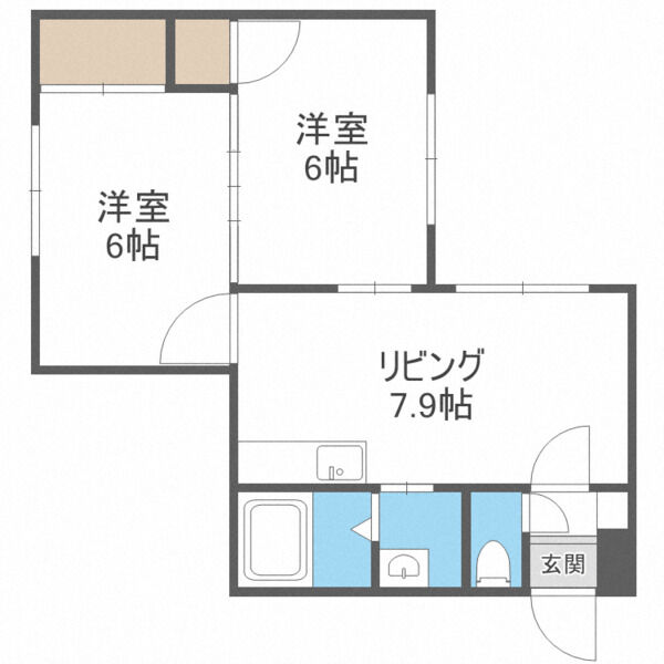 ビッグバーンズマンション白石Ⅱ 画像14