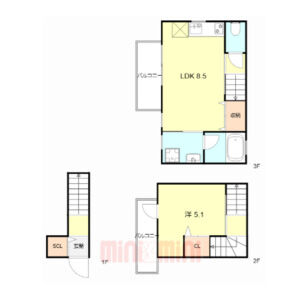 Royal Residence 大和田パークフロントの間取り図