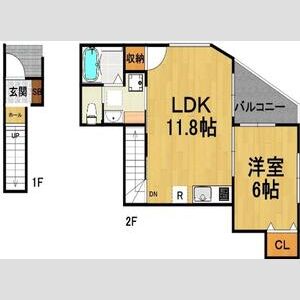 シェリル神戸岡本の間取り図