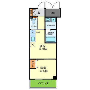 JINEVER上本町の間取り図