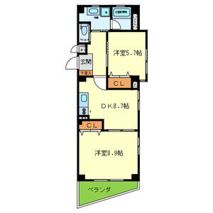 ドルチェ・ヴィータ新神戸の間取り図