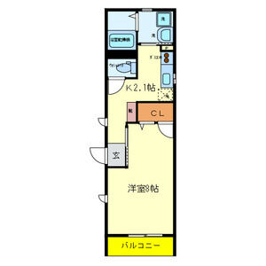 マハロハイツIIの間取り図