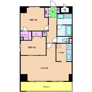リヴェール綾堀川の間取り図