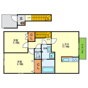 カセヤハウスの間取り図