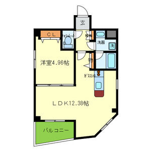 夕陽ヶ丘マンションの間取り図