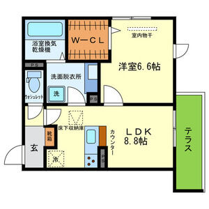 YKメゾン向陽の間取り図