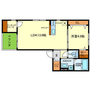 ドムスウエストの間取り図