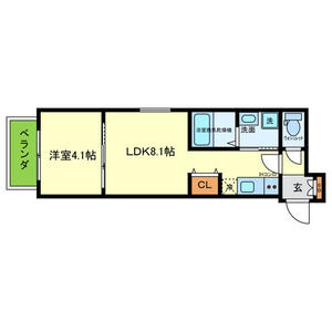 F asecia 城北公園通の間取り図