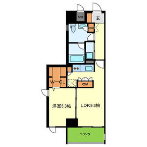 ピジェブラン太子橋の間取り図