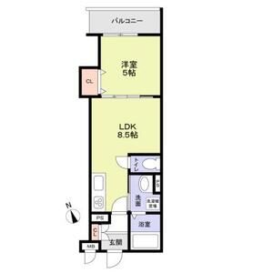 フォレストクリエオーレ上島町壱番館の間取り図