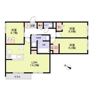 ハイテラス千里山の間取り図