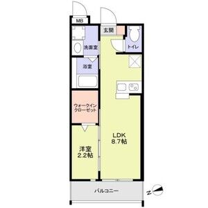リアコート枚方御殿山SOUTHの間取り図