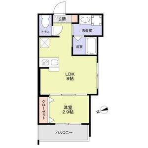 リアコート枚方御殿山SOUTHの間取り図