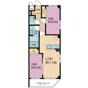 アーク美章園の間取り図