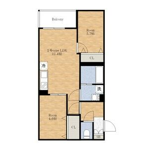 AND TERRACE羽曳野(アンドテラスハビキノ)の間取り図
