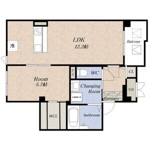 サンティエ福島吉野の間取り図