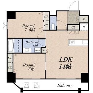 Mon maison 1の間取り図