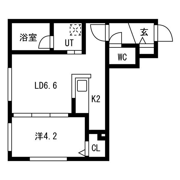 Terrace  Yomogi(テラスヨモギ)　仮)平岸4-3MS 画像3