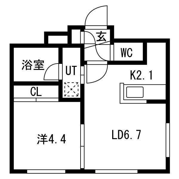 Terrace  Yomogi(テラスヨモギ)　仮)平岸4-3MS 画像3