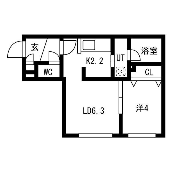 Terrace  Yomogi(テラスヨモギ)　仮)平岸4-3MS 画像3