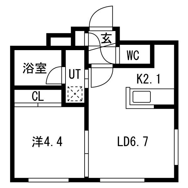 Terrace  Yomogi(テラスヨモギ)　仮)平岸4-3MS 画像3