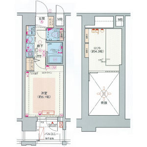 エステムコート三宮駅前ラ・ドゥーの間取り図