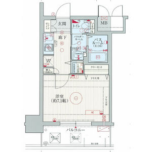 エステムコート難波 II アレグリアの間取り図
