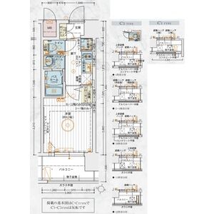 エステムコート新大阪XVフロウの間取り図