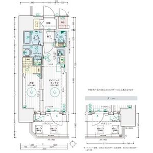 エステムコート大阪プリューム(近鉄八尾駅前)の間取り図
