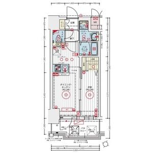 エステムコート新大阪XVIIベイスの間取り図
