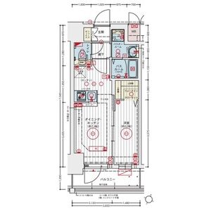 エステムコート新大阪XVIIベイスの間取り図