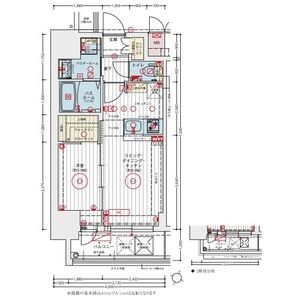 エステムコート新大阪XVIIベイスの間取り図