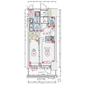 エステムコート新大阪XVIIベイスの間取り図