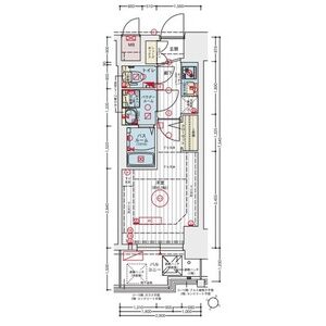 エステムコート新大阪XVIIベイスの間取り図