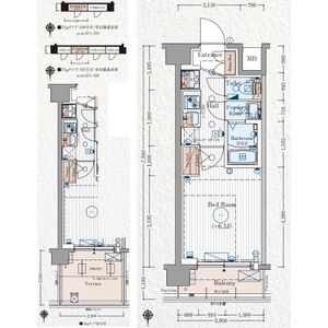 エステムコート京都千雅邸の間取り図