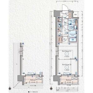 エステムコート京都千雅邸の間取り図