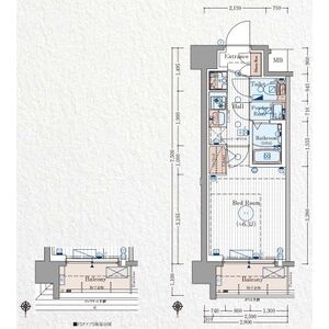 エステムコート京都千雅邸の間取り図