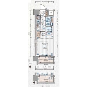 エステムコート京都千雅邸の間取り図