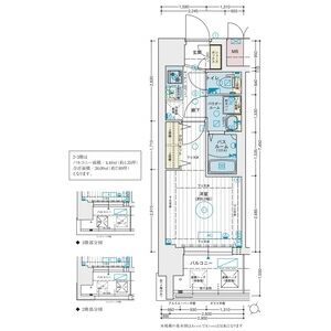 エステムコート三宮EASTVルシーダの間取り図
