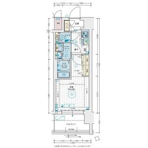 エステムコート三宮EASTVルシーダの間取り図
