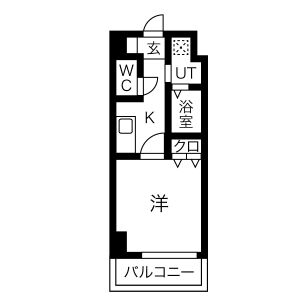 U-ro松屋町の間取り図