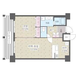 HF四条河原町レジデンスの間取り図